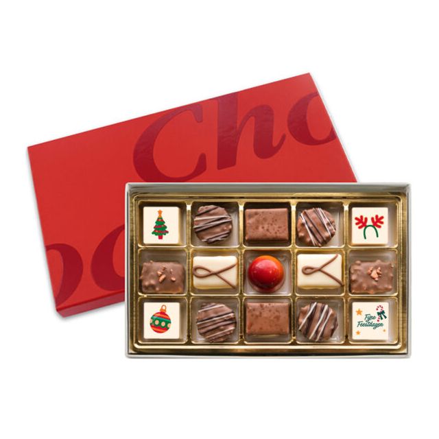 Luxe kerst chocolade bonbons