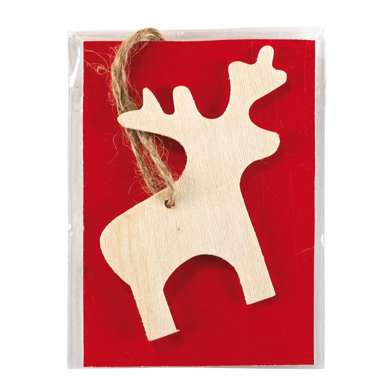 Houten kersthangers met eigen logo Kerstgeschenken.nl